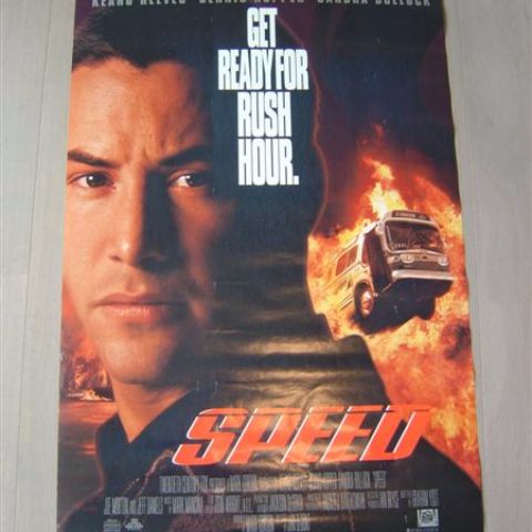 'Speed' Rare double-sided int'l one-sheet